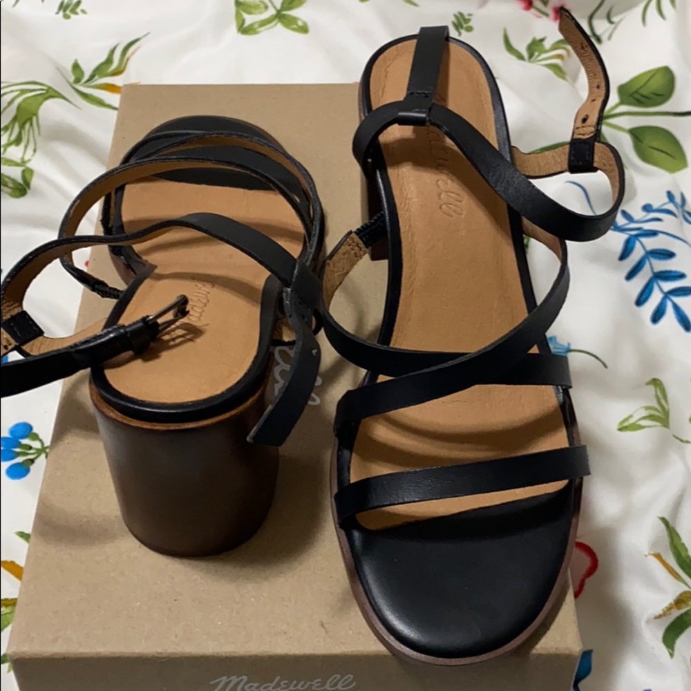 Madewell Skinny Strap Heeled Sandals